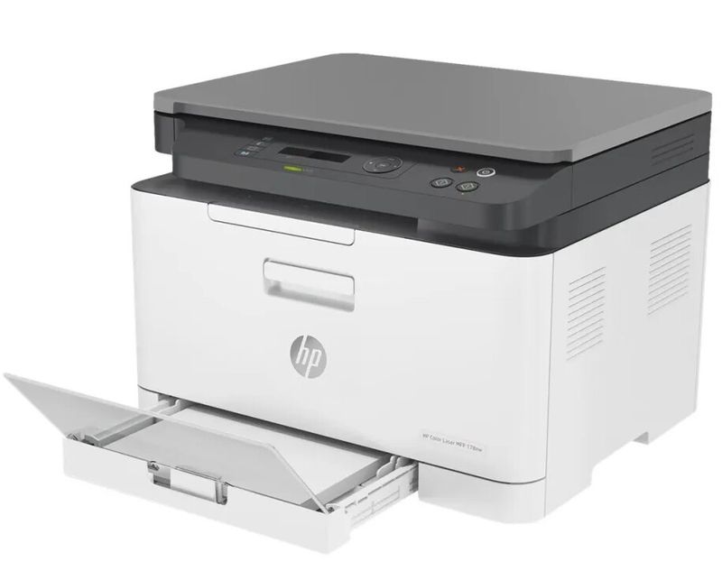 [OUTLET] - HP Color Laser MFP 178nw - Multifunktionsskrivare - färg - laser - A4 (210 x 297 mm) (original) - A4/Letter (media) - upp till 18 sidor/minut (kopiering) - upp till 18 sidor/minut (utskrift) - 150 ark - USB 2.0, LAN, Wi-Fi(n)