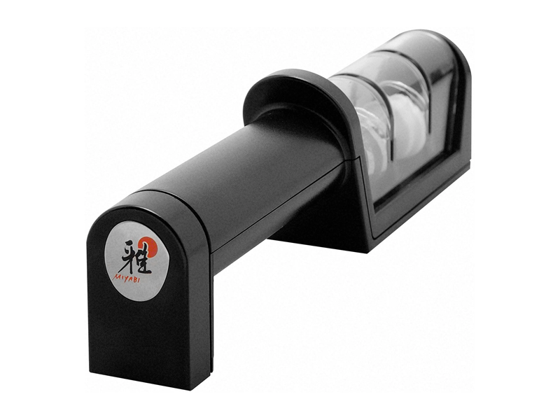 MIYABI unspecific Knivslip med två slip hjul, keramisk och diamant. 21 x 6,8 x 4,2 cm | Köksutrustning - Knivar och brynstål - Tillbehör | GameStuff
