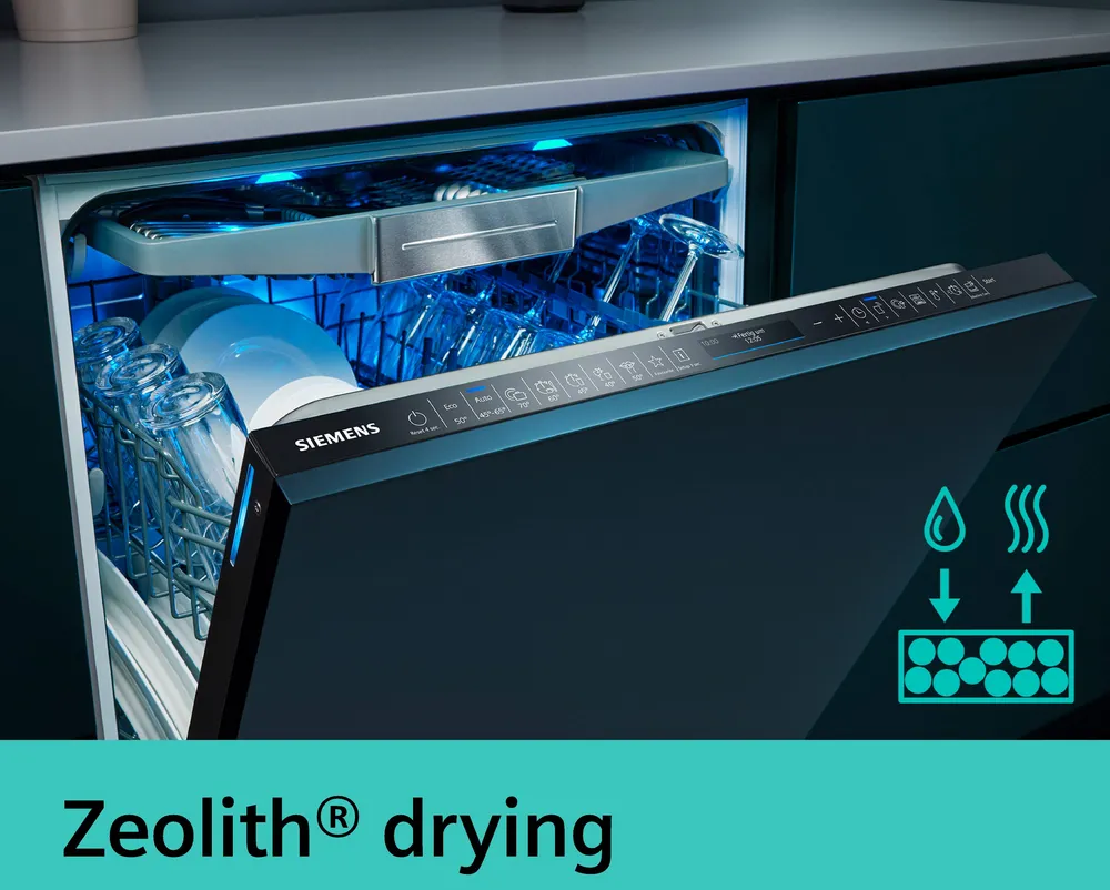 Zeolith-tørring i Siemens opvaskemaskine