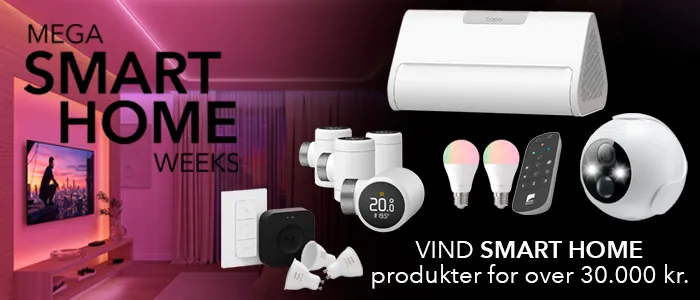 Vind smart home produkter for over 30.000 kr.