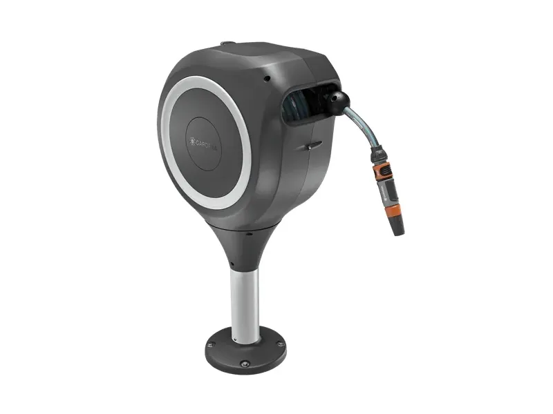 Gardena slanglåda med upprullningsfunktion vit S | Trädgården - Bevattning av trädgårdar - Trädgårdsslangar | GameStuff