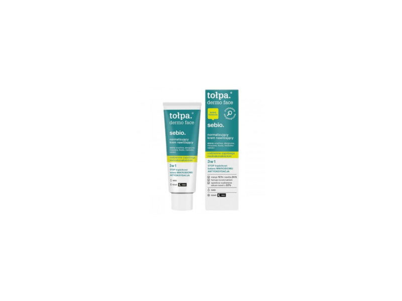 Tolpa Tolpa Dermo Face Sebio Light Normaliserende Fugtighedscreme 3-i-1 Til Dag og Nat 40 Ml