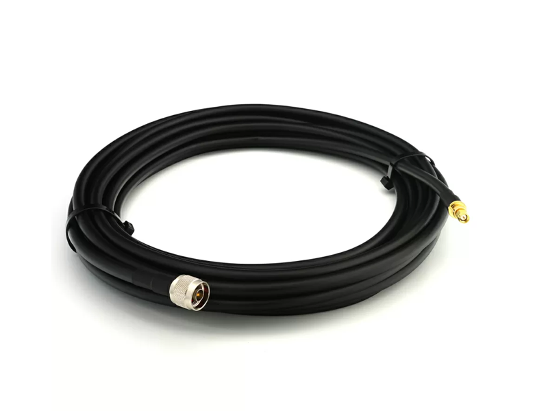 Rangeful SMA han til N han 1 m fleksibelt koaksialkabel — LMR400 UF UltraFlex ækvivalent HF400-NM-SM-1