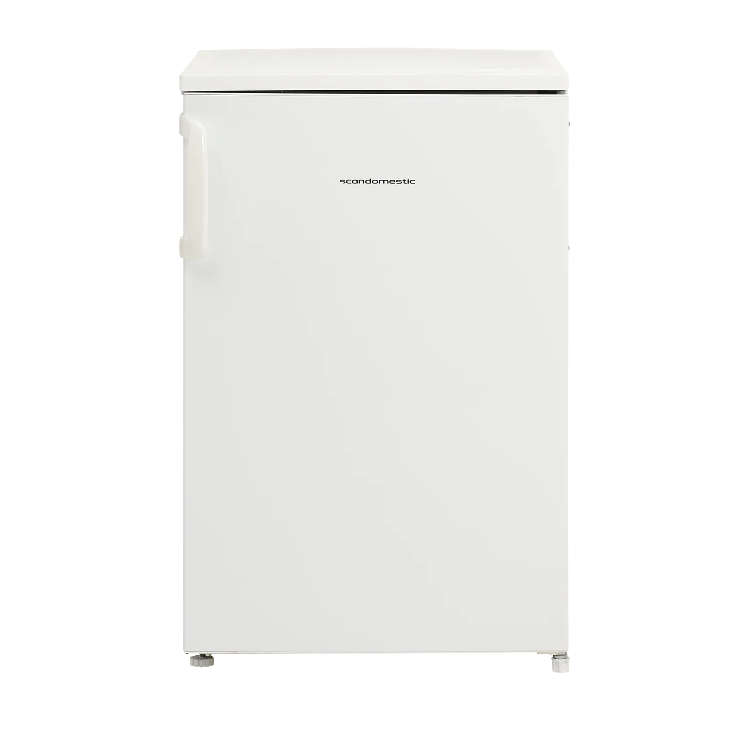 Scandomestic SKB 161 W - Kjøleskap med fryserom - bredde: 54,9 cm - dybde: 55,7 cm - høyde: 84,5 cm - 107 liter - hvit