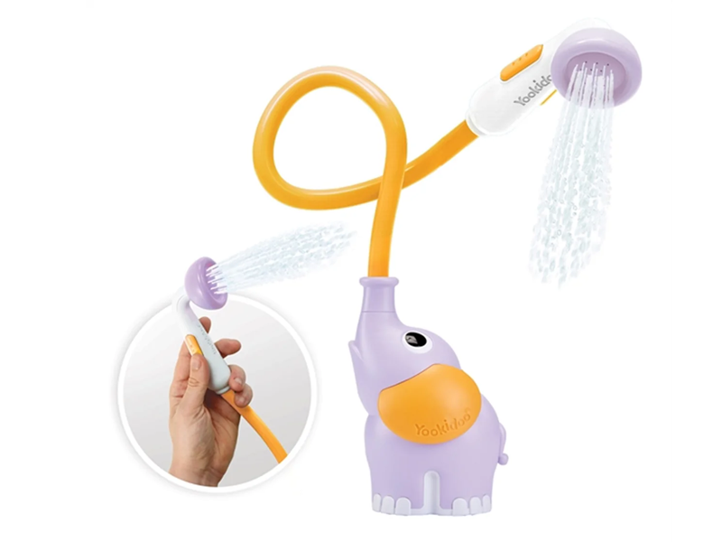 Yookidoo Elefant Bruser til Badekaret – Lilla/Orange (Model YO40160)
