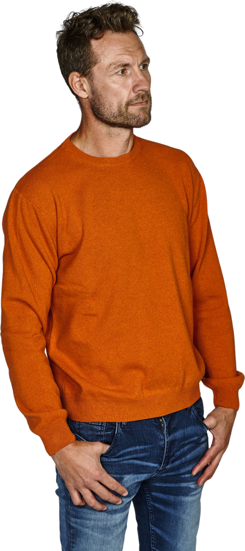 Pure Cashmere Strik Fitted Okker