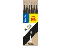Refill Pilot FriXion Medium 0.7 mm Sort - FamilyPack - (6 stk.)