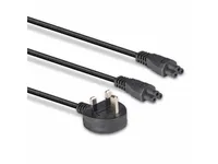 Lindy 30428, 2,5 m, Strømstik type G, 2 x C5 kobling, H03VVH2-F