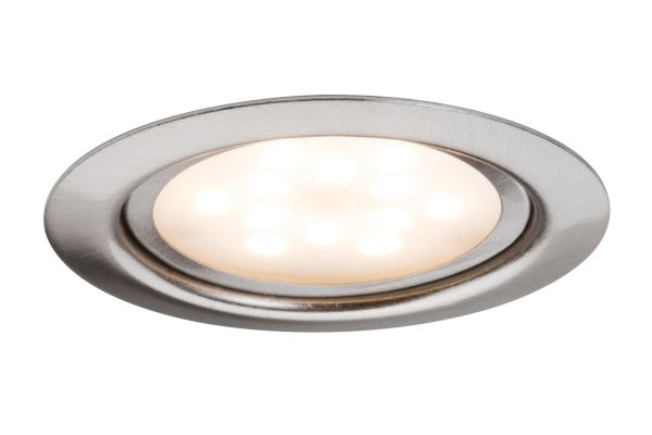 Paulmann 935.53, Einbaustrahler, 3 Glühbirne(N), Led, 13,5 W, 2700 K, Gebürsteter Stahl