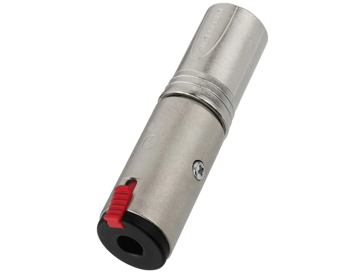 Neutrik NA3MJ 3-Pole XLR Male to Stereo 1/4 Locking Jack Adapter (Tip,  Ring, Sleeve Contact)