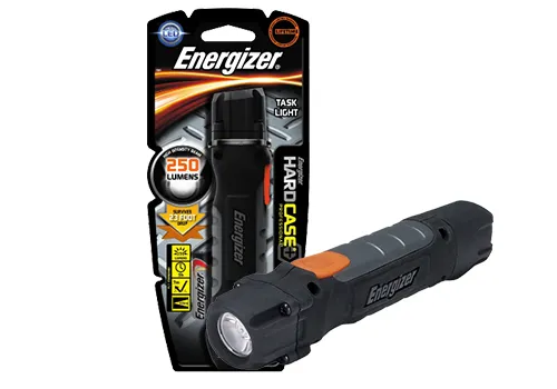 Energizer Hardcase Professional, Hånd lommelygte, Sort, Grå, Orange, 7 m,  IPX4, LED, 1 Lampe( r)