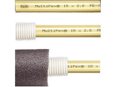 Roth MultiPex® rør i rør Plus 15mm, 60m 15 x 2,5 mm. Tomrør: 25 mm ...
