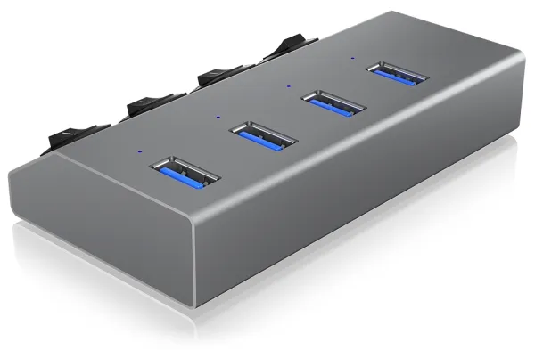 ICY BOX IB-HUB1405 - Hub - 4 X SuperSpeed USB 3.0 - Desktop