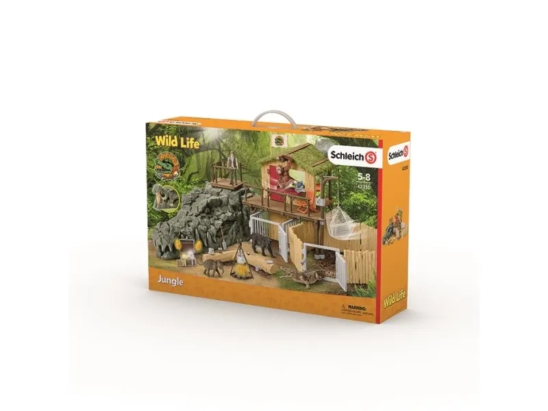 schleich WILD LIFE Dschungel Forschungsstation Croco 3 Jahr e Mehrfarbig