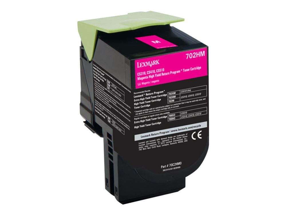 Lexmark 702HM Magenta Original Tonerpatron LCCP LRP For 