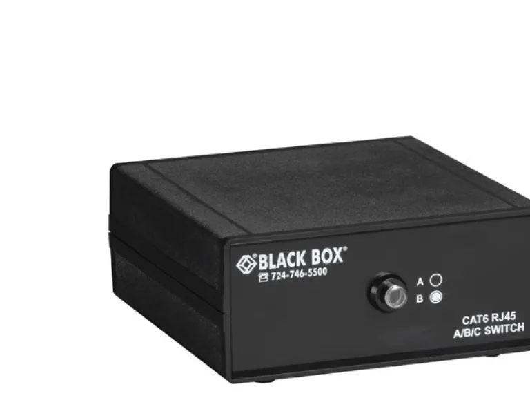 Black Box 4-to-1 CAT6 10-GbE Manual Switch (ABCD) - Switch - desktop