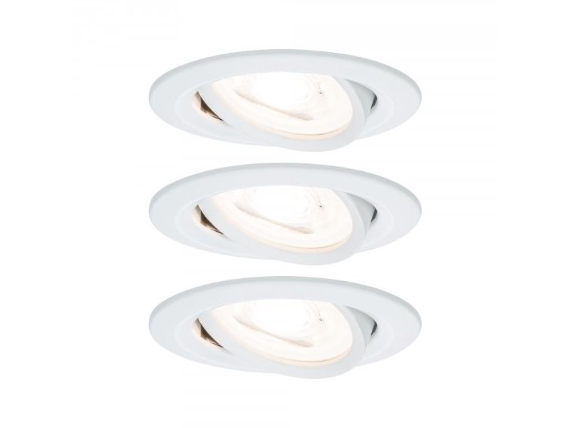 Paulmann 934.67, Indbygget Lysplade, Gu10, 3 Pære(R ), Led, 2700 K, Hvid