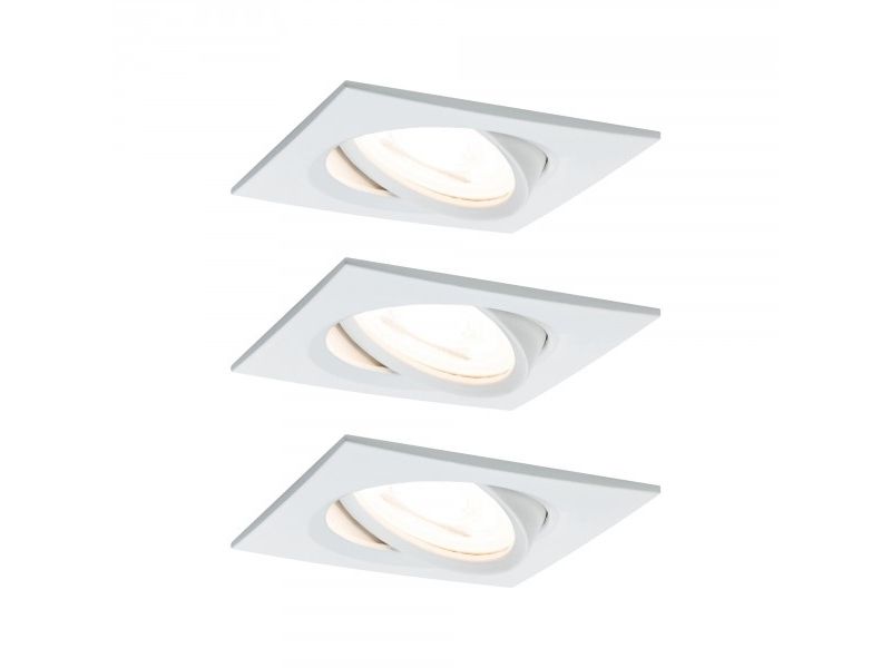 Paulmann 934.72, Indbygget Lysplade, Gu10, 3 Pære(R ), Led, 2700 K, Hvid