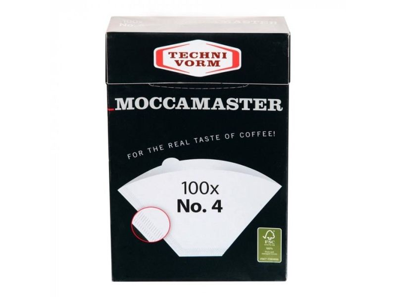 Moccamaster 85022, Kaffeefilter, Moccamaster, Kb, Kbg, Kbgt, Cdgt, Weiß, Papier, 100 Stück(E)