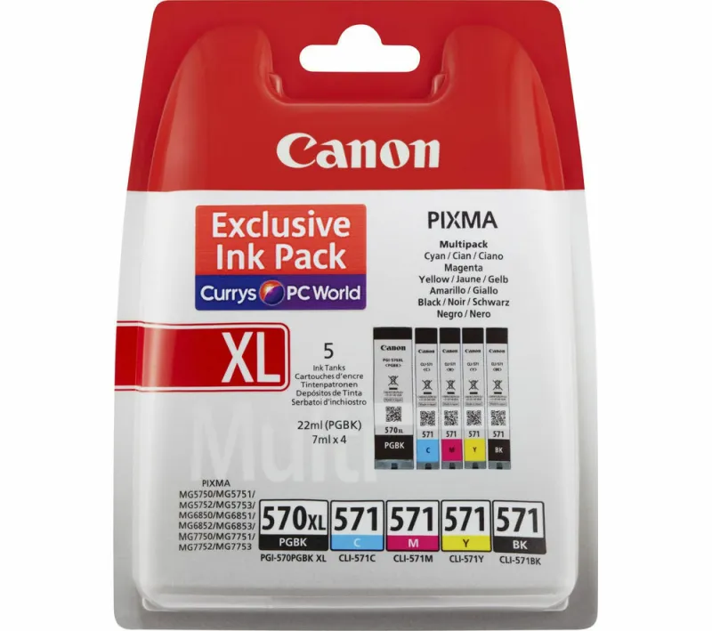 Canon Pixma PGI-570 XL Svart. Kompatibel (ej Canon original) bläckpatron.  Fri frakt.
