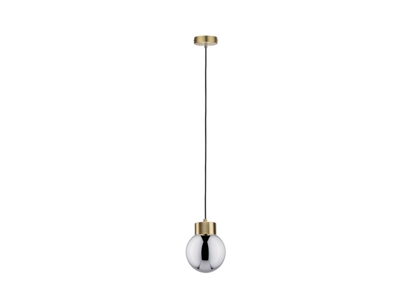 Paulmann Linja 79743 Pendelleuchte Led (Rgb) E27 20 W Messing (Gebürstet), Smoke