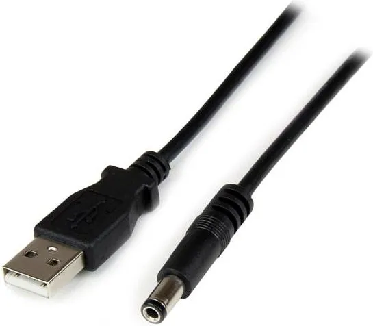 StarTech.com USB 2.0 auf Hohlstecker Typ N Kabel - USB A DC 5V 5,5mm Stecker  1m, 1 m, USB A, Barrel type N