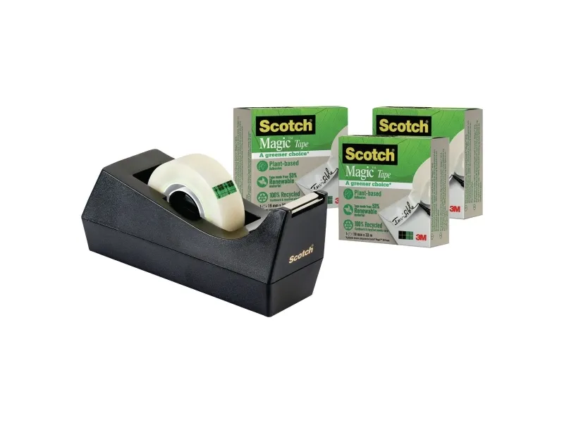 Scotch stationery tape SCOTCH ® Magic ™ Greener Choice (9-1933R3C38),  matte, 19 mm, 33 m, pcs., C-38 FREE