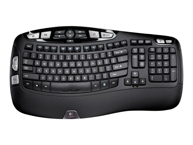 Kort levetid historie heltinde Logitech® | Wireless Keyboard K350 - Tastatur - 2.4 GHz - Nordisk - OEM