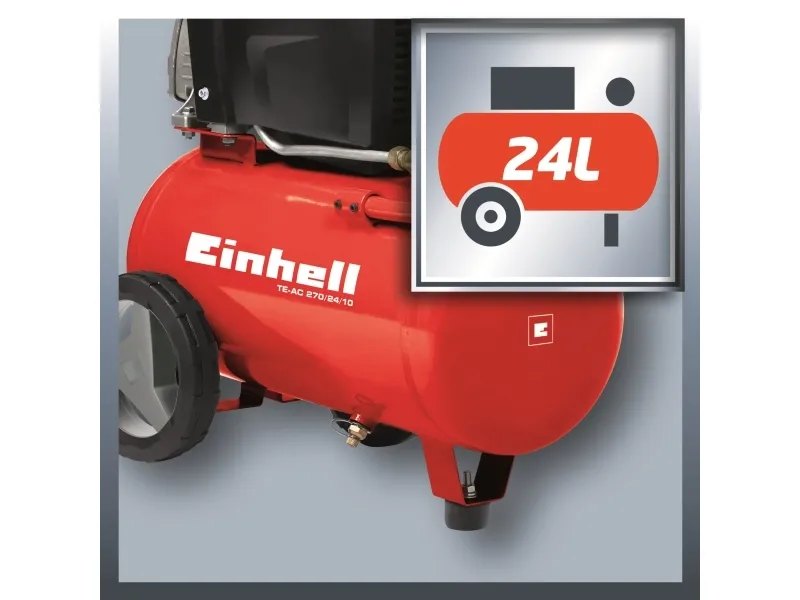 Einhell Einhell TC-AC 270/24/10 bar 10 liter kompressor 24 230V
