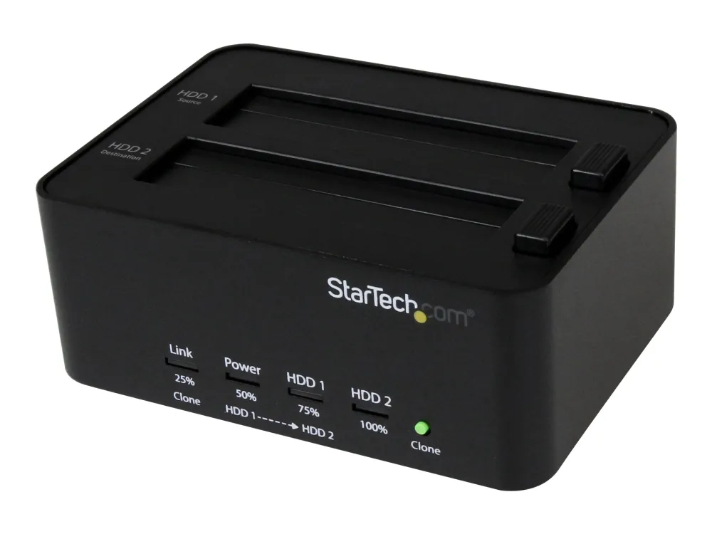 Dual Bay Hard Drive Duplicator and Eraser, Standalone