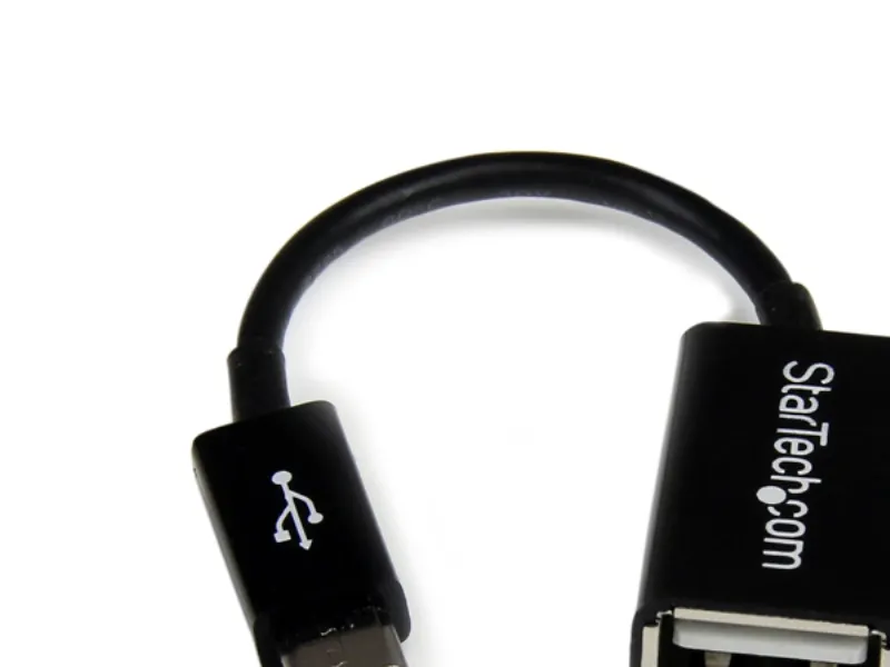 Startech.com Adaptateur micro USB B mâle / USB 2.0 Host OTG