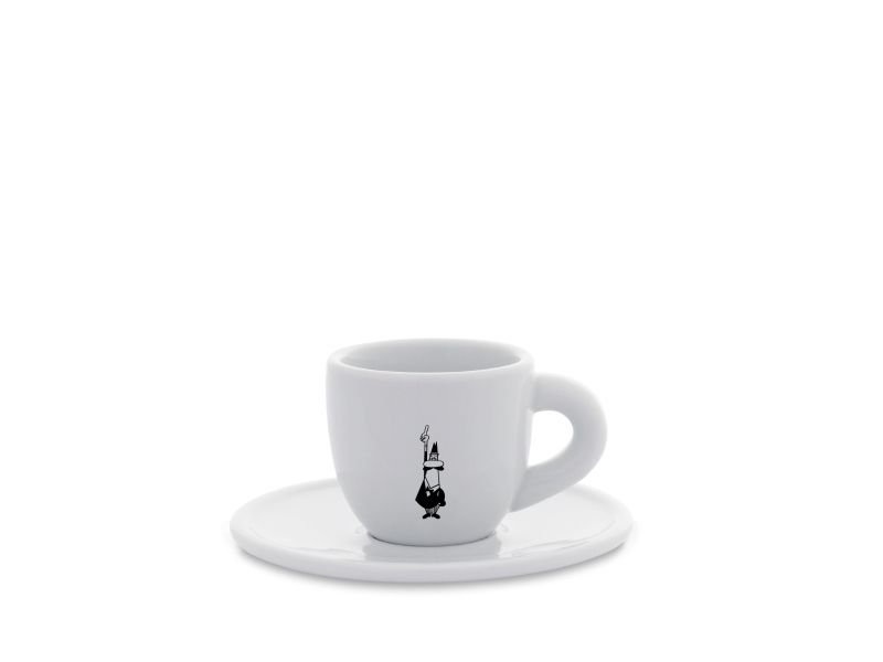 Bialetti Y0tz097, Eins/Eine , 0,08 L, Weiß, Porzellan, Kaffee, Rund