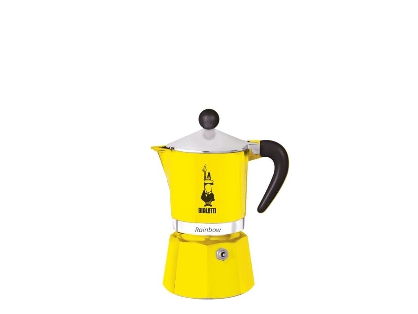 Bialetti Rainbow, 0,06 L, Aluminium, Thermoplast, Gelb, 140 Mm, 6,2 Cm