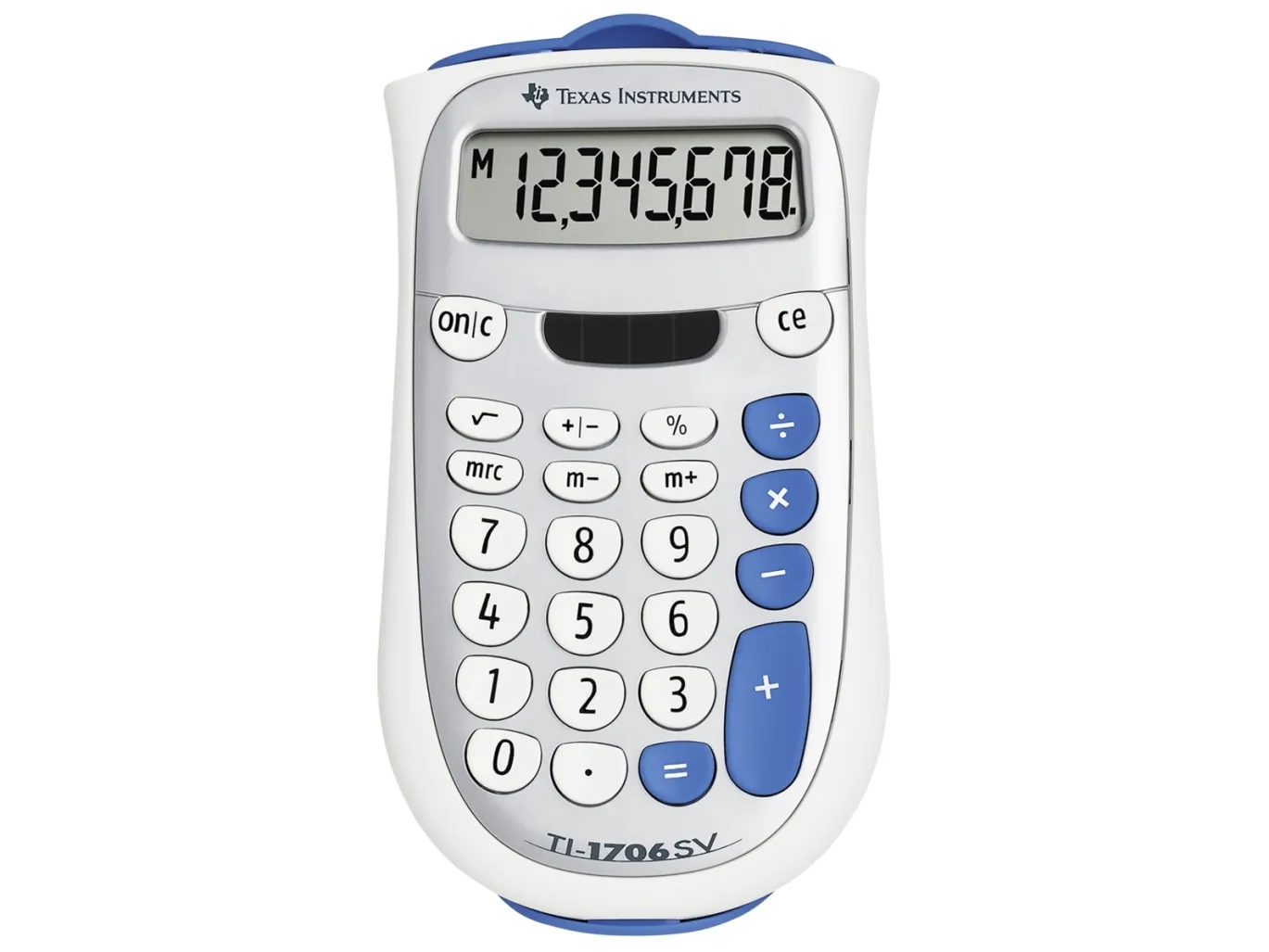 Løsne at lege tekst Texas Instruments TI-1706 SV - Lommeregner - 8 cifre - solpanel, batteri