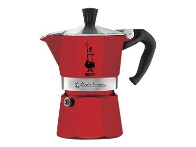 Bialetti Moka Express, Mokka-Kanne, Rot, Aluminium, 6 Tassen, Ce, 1 Stück(E)
