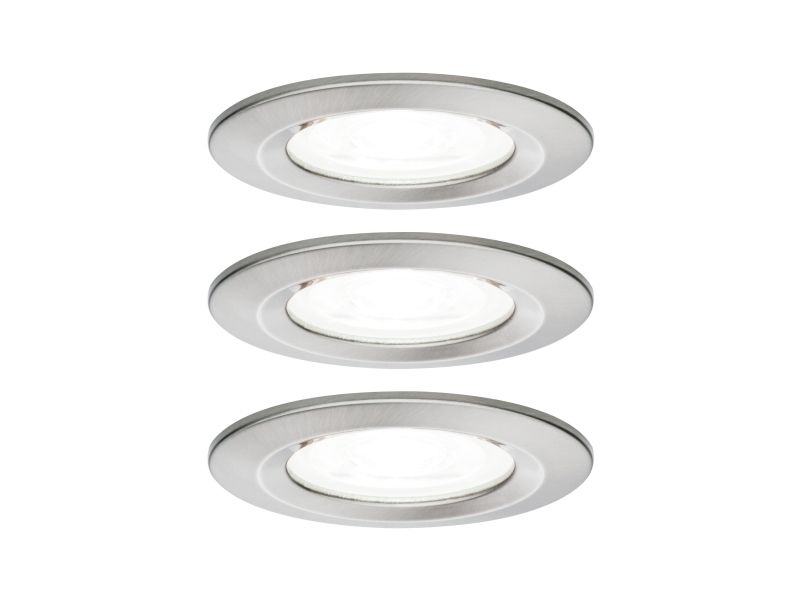 Paulmann Nova, Einbaustrahler, Gu10, Led, 6,5 W, 470 Lm, Edelstahl