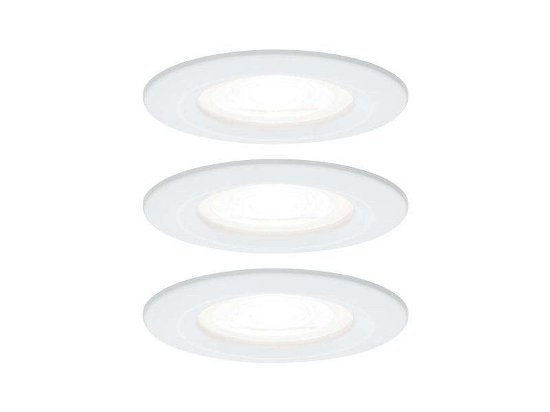 Paulmann 92980 Led-Einbauleuchte 3Er-Set Led (Rgb) Gu10 19,5 W Weiß (Matt)