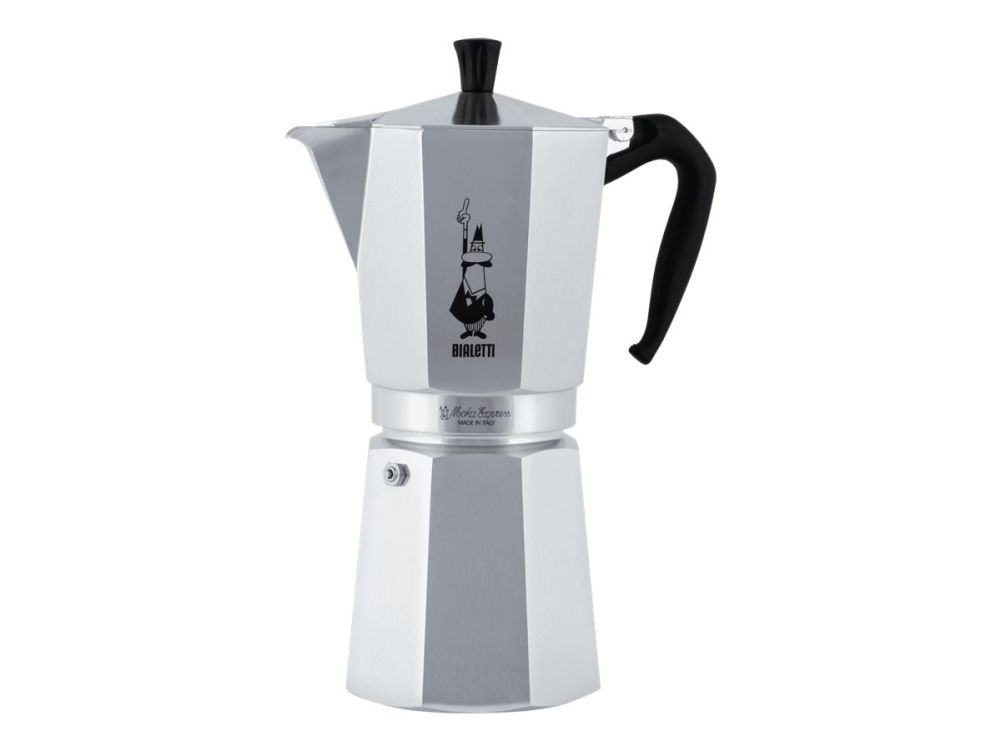 Bialetti Moka Express, Mokka-Kanne, Aluminium, Schwarz, Aluminium, 18 Tassen, Moka Express, Ce