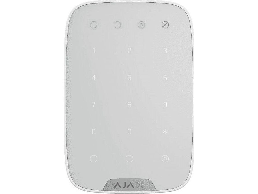 Ajax Keypad Baltas, Trådløs Touch Claviatura (8706)