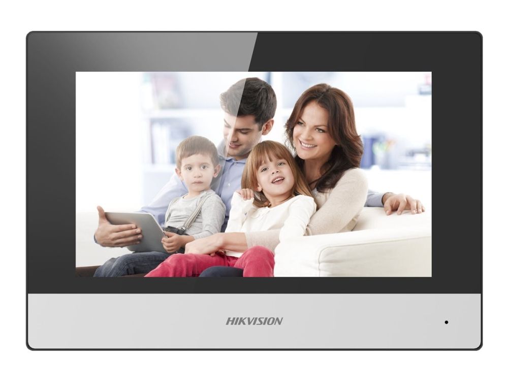 Hikvision Digital Technology Ds-Kh6320-Wte1, 17.8 Cm (7"), Lcd/Tft, 1024 X 600 Pixels, Capacitive, Black,White, Fast Ethernet