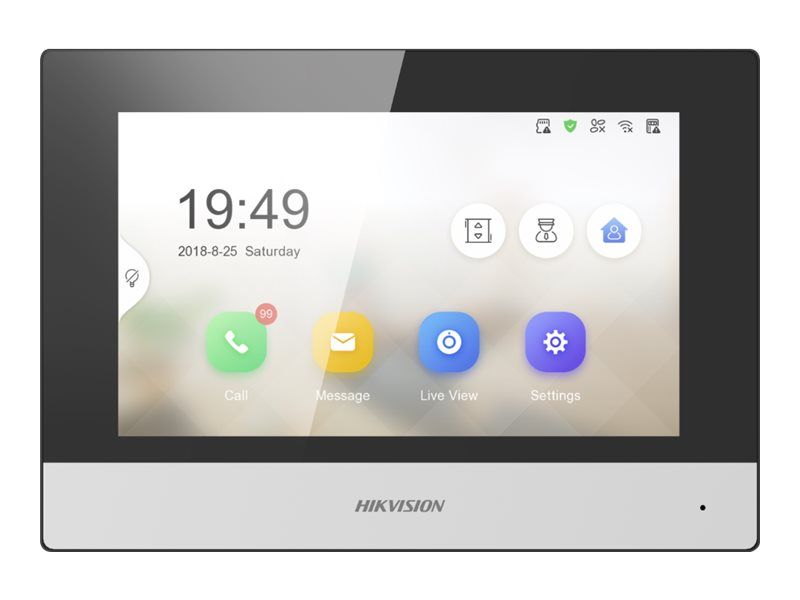 Hikvision Ds-Kh6320-Wte2 - Video Intercom System - Trådløs (802.11B, 802.11G, 802.11N) - 7" Lcd-Monitor