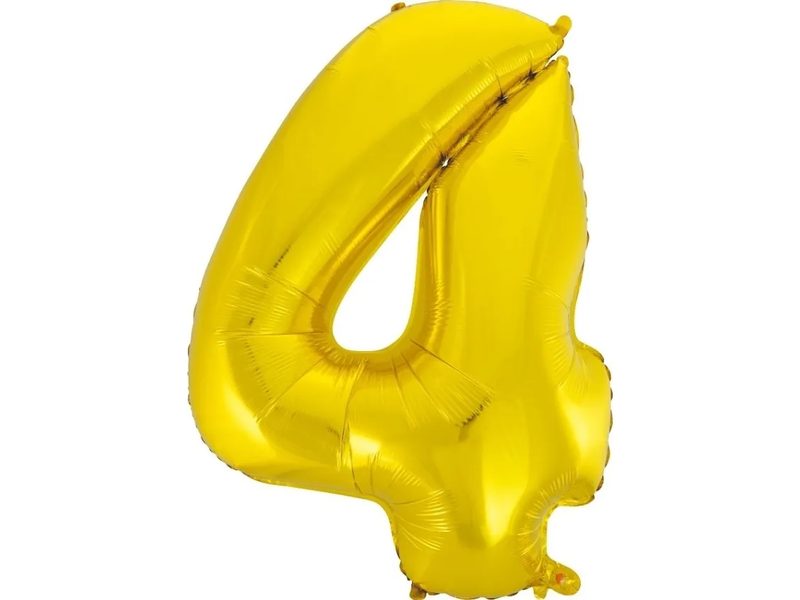 85 cm Gold Foil Balloon No. 4