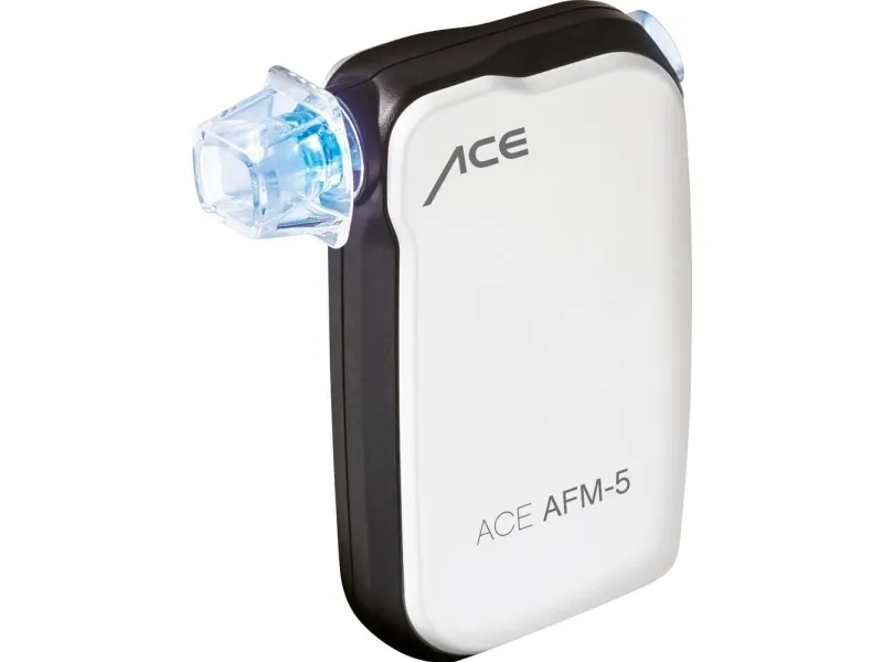 ACE AFM-5 Atemalkoholtester Weiß 0 bis 4 ‰ Smartphone-Display