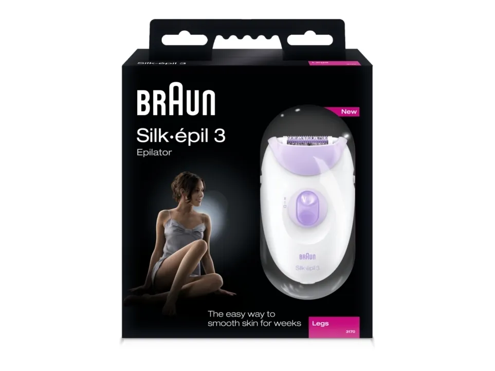 Braun Silk-épil 3 3170 Legs - Epilator - hvid/violet