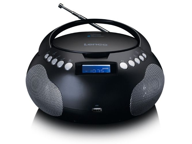 Lenco Scd-331, Tragbar, Analog, Fm, Lcd, 10 M, Schwarz, Silber