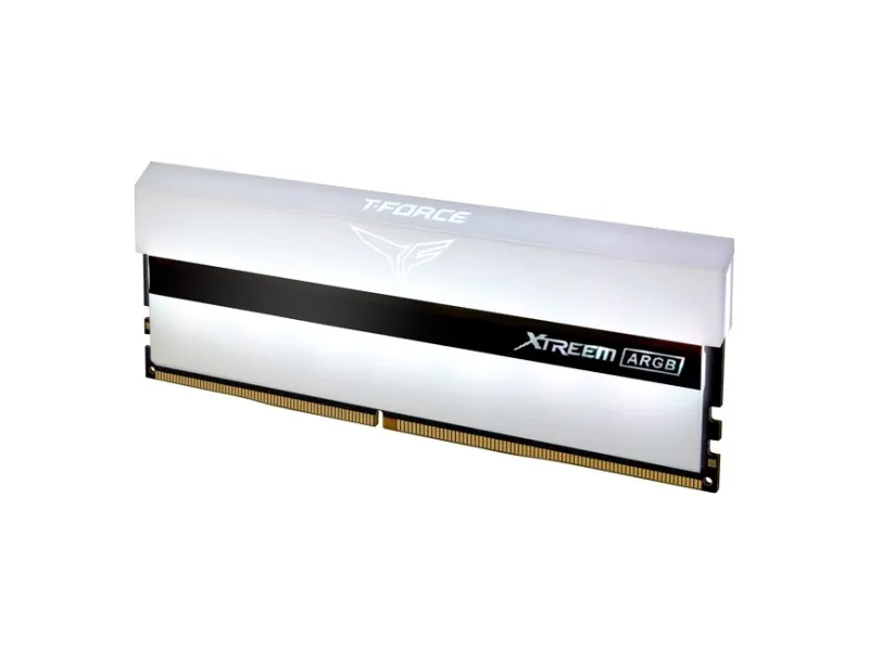 T-Force Xtreem ARGB White - DDR4 - sats - 16 GB: 2 x 8 GB - DIMM 288-pin -  3200 MHz / PC4-25600 - CL14 - 1.35 V - ej buffrad - icke ECC - vit