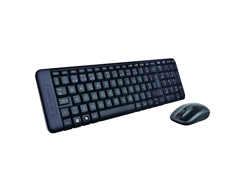 Logitech Wireless Combo Mk220, Volle Größe (100%), Kabellos, Usb, Schwarz, Maus Enthalten