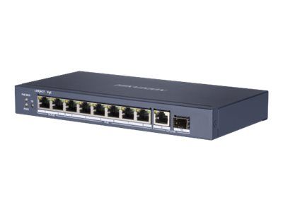 Hikvision Pro Series Ds-3E0510hp-E - Switch - Ikke Administreret - 6 X 10/100/1000 (Poe) + 2 X 10/100/1000 (Hi-Poe) + 1 X 10/100/1000 + 1 X Gigabit S