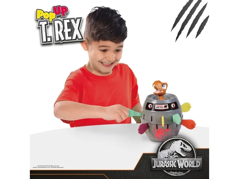  TOMY Games, Jurassic World Pop Up T-Rex, Dinosaur Game