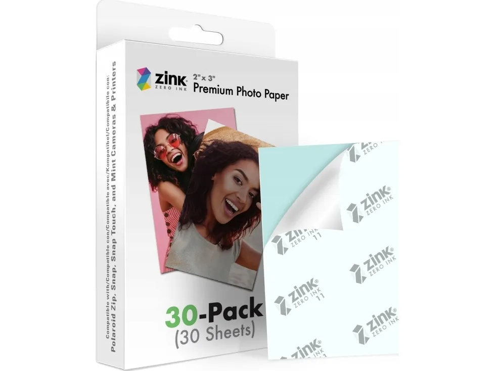 Vertrappen Niet verwacht Verlichten Polaroid Zink Premium Fotopapier 2x3" (30), Glanz, 2x3", Mehrfarbig, 30  Blätter, Polaroid Snap, Snap Touch, Zip and Mint Cameras & Printers, 40 g